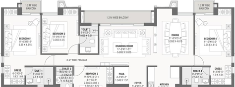 4 BHK Flat in Savvy Marina in Gift City, Gandhinagar - Image 516808