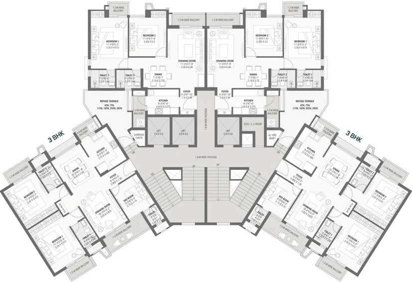 Floor Plan of Savvy Marina in Gift City, Gandhinagar - Image 58229