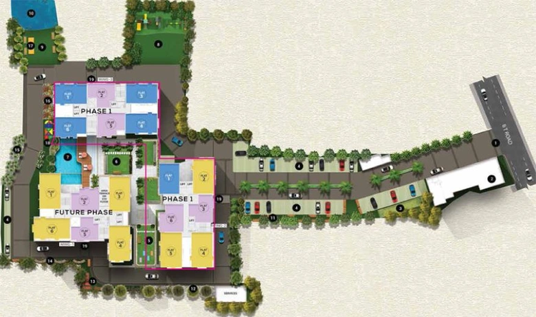 Master Plan of Signum Sampurna in BT Road, Kolkata - Image 58721