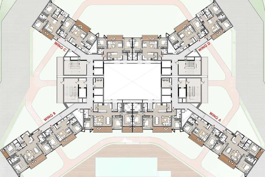 Floor Plan of Shivalik Skyview in Gift City, Gandhinagar - Image 58424
