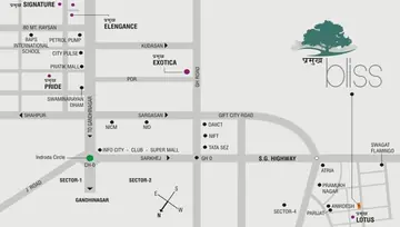 Location of PSY Pramukh Bliss - Image 63726