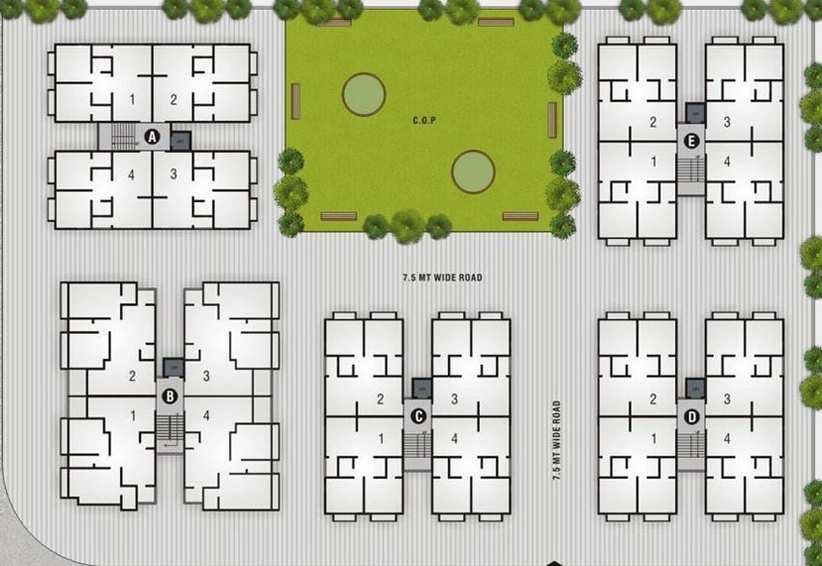 Master Plan of PSY Pramukh Bliss in Sargasan, Gandhinagar - Image 63727