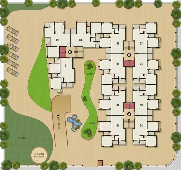 Master Plan of PSY Pramukh Elegance in Raysan, Gandhinagar - Image 64107