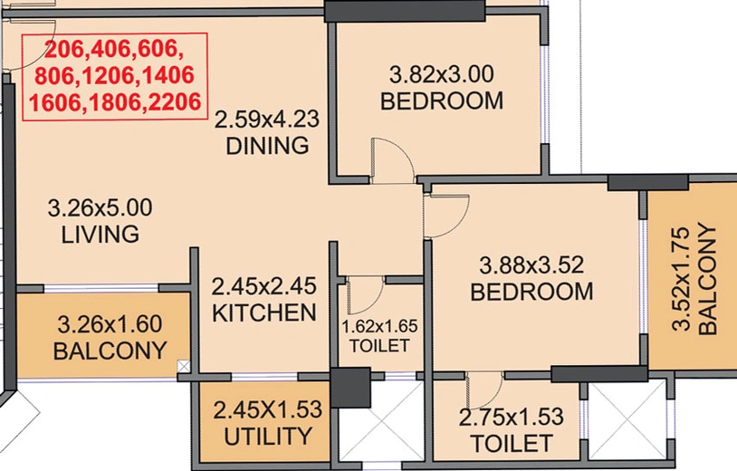 2 BHK Flat in Venkatesh Skydale in Hingne Khurd, Pune - Image 440309