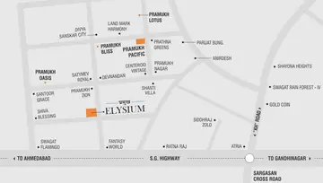 Location of PSY Pramukh Elysium - Image 63707
