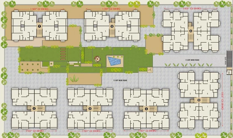 Master Plan of PSY Pramukh Lotus in Sargasan, Gandhinagar - Image 64077