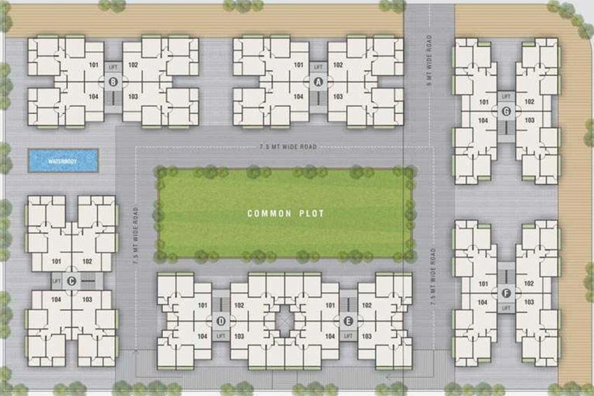 Master Plan of PSY Pramukh Pacific in Sargasan, Gandhinagar - Image 63791