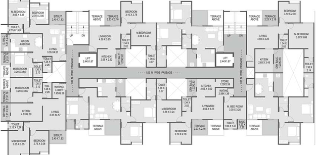Floor Plan of Suvan Optima in Sinhagad Road, Pune - Image 20225