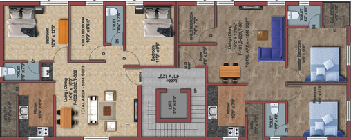 Floor Plan of GCC Bharani in Pammal, Chennai - Image 58312