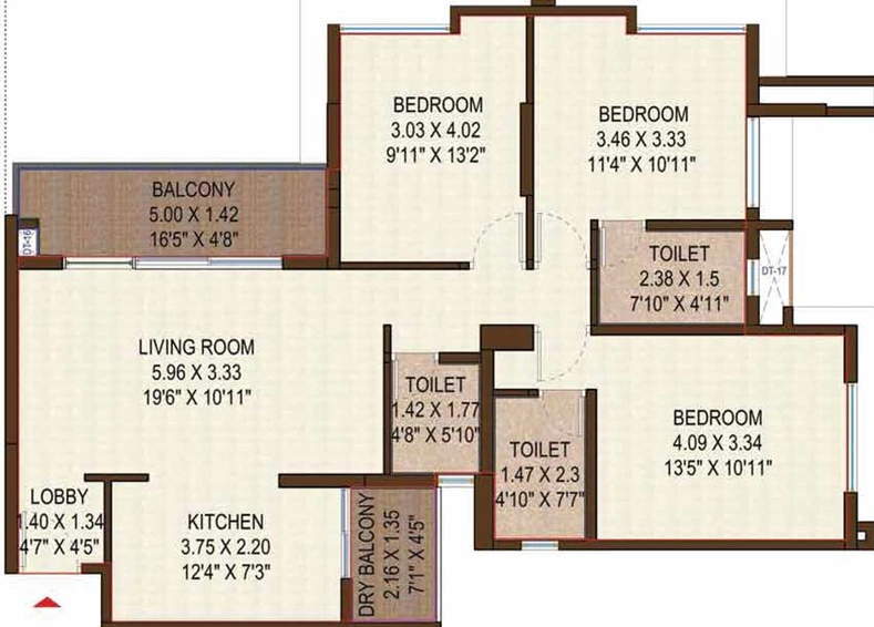 3 BHK Flat in Mahesh Ellanza in Hingne Khurd, Pune - Image 440153