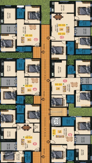 Floor Plan of Dhiya Sai Vriksham in Vellakinar, Coimbatore - Image 60306