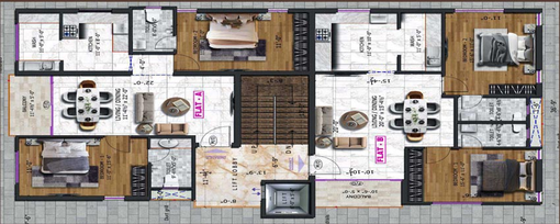 Floor Plan of Dhiya Tejas in Saibaba Colony, Coimbatore - Image 63162