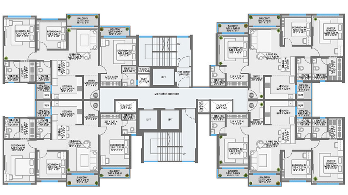 Floor Plan of Aura Water in Sinhagad Road, Pune - Image 20160
