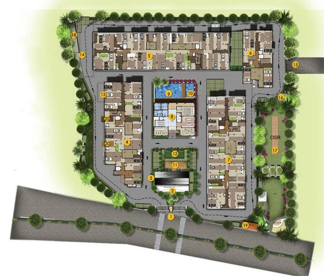 Master Plan of Chettinad Burgundy in Peelamedu, Coimbatore - Image 60388