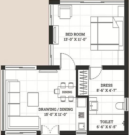 1 BHK House/Villa in Sangath Good Times in Dahegam, Gandhinagar - Image 552845