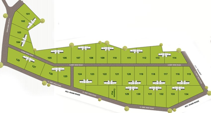 Master Plan of Shree Rang Visamo in Dabhoda, Gandhinagar - Image 65667