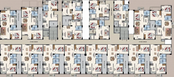 Floor Plan of Town Elite City in Ganapathy, Coimbatore - Image 115068