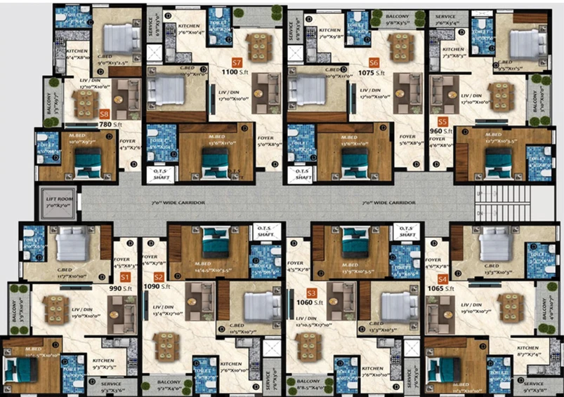 Floor Plan of Viva Vision in Pallavaram, Chennai - Image 114585