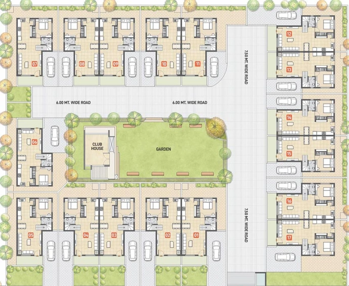 Master Plan of Ami Elegance in Sargasan, Gandhinagar - Image 63939