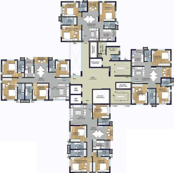 Floor Plan of PS Panache in Salt Lake, Kolkata - Image 59123