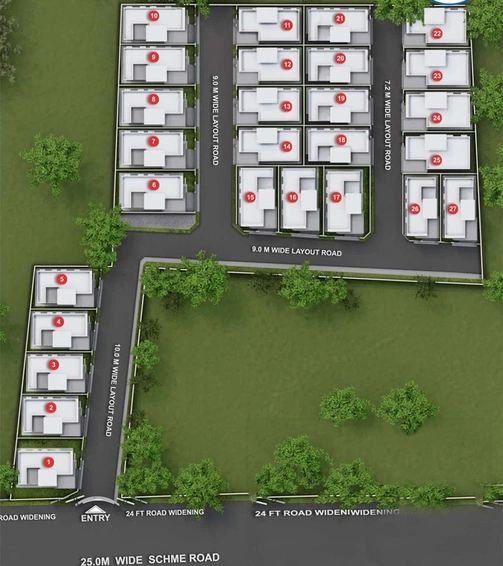 Master Plan of Everest Whitefields in Saravanampatti, Coimbatore - Image 58622