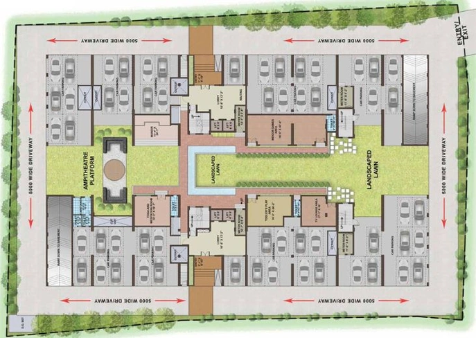 Master Plan of Purti Aqua 2 in Rajarhat, Kolkata - Image 59143