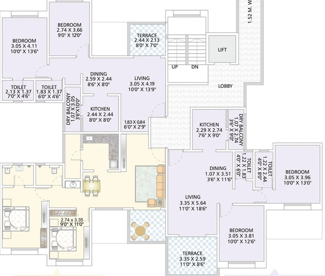 Floor Plan of Nirman Viva in Ambegaon, Pune - Image 20120
