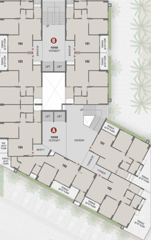 Floor Plan of Omkar Rivanta Vibgyor in Sargasan, Gandhinagar - Image 64046