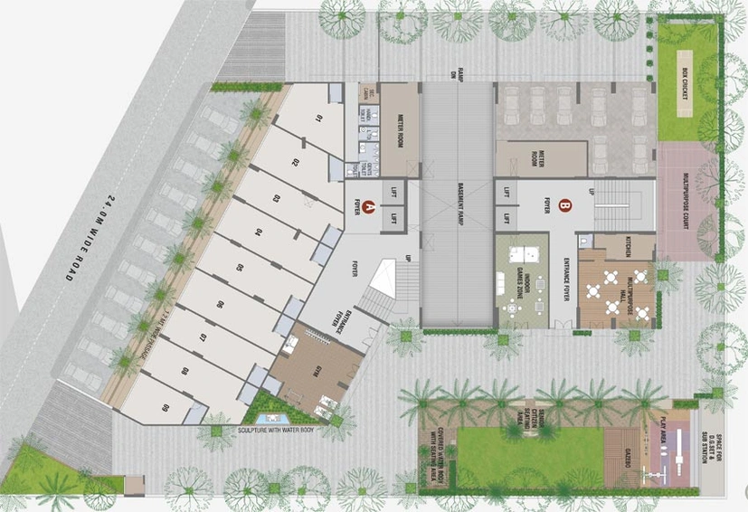 Master Plan of Omkar Rivanta Vibgyor in Sargasan, Gandhinagar - Image 64047
