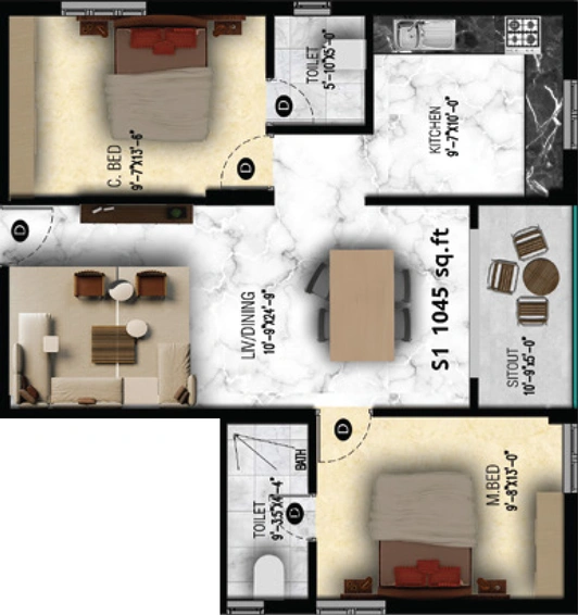 2 BHK Flat in Viva Vin in Pammal, Chennai - Image 517893