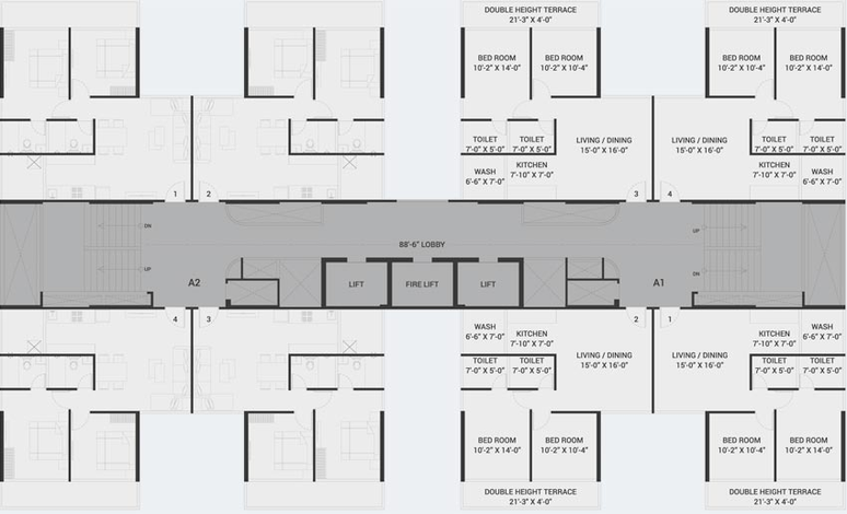 Floor Plan of Sangath Smart Life in Gift City, Gandhinagar - Image 65333