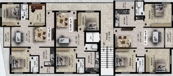 Floor Plan of Viva Vivaan in Pallavaram, Chennai - Image 58433