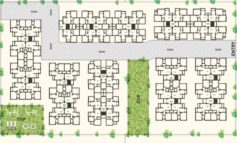 Master Plan of Swagat Blossom in Sargasan, Gandhinagar - Image 64137