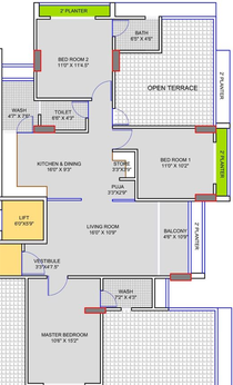 3 BHK Flat in Shree Aastha Pride in Sector 26, Gandhinagar - Image 553874