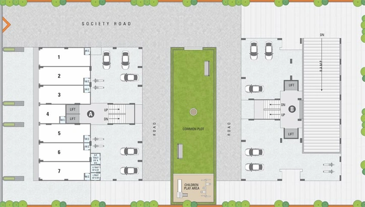 Master Plan of Manorath Malhar in Sargasan, Gandhinagar - Image 64032