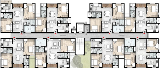 Floor Plan of Mayflower Marvel in Vilankurichi, Coimbatore - Image 59032