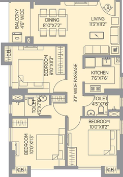 3 BHK Flat in PS Amistad in New Town, Kolkata - Image 524162