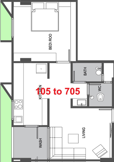 1 BHK Flat in RR Rehmat Residency in Kalol, Gandhinagar - Image 548540