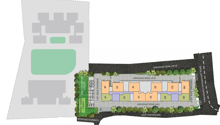 Master Plan of PS Jade Grove in Entally, Kolkata - Image 59195