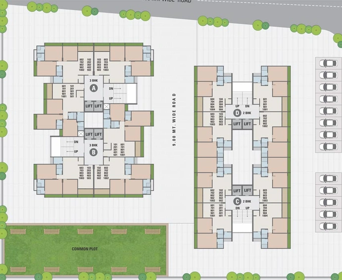 Master Plan of Bosky Saral Arise in Pethapur, Gandhinagar - Image 64555