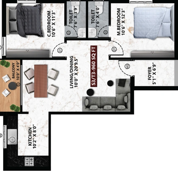 2 BHK Flat in Viva Vally in Pammal, Chennai - Image 521984