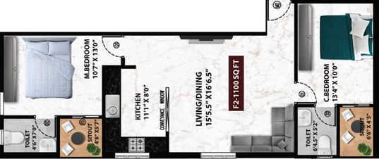 2 BHK Flat in Viva View in Pammal, Chennai - Image 521951