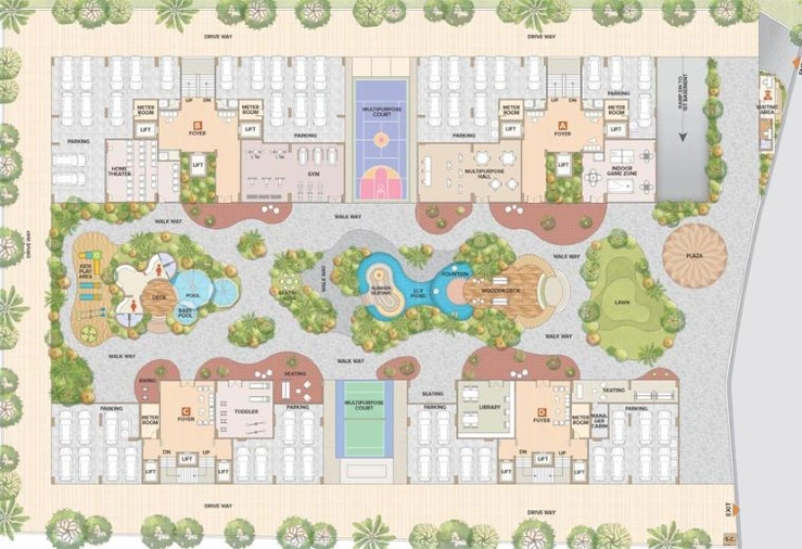 Master Plan of Dev The Avante in Sargasan, Gandhinagar - Image 64203