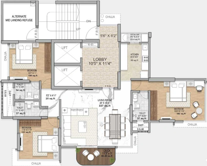 3 BHK Flat in Sugee Saraswati Niwas in Dadar West, Mumbai - Image 441927