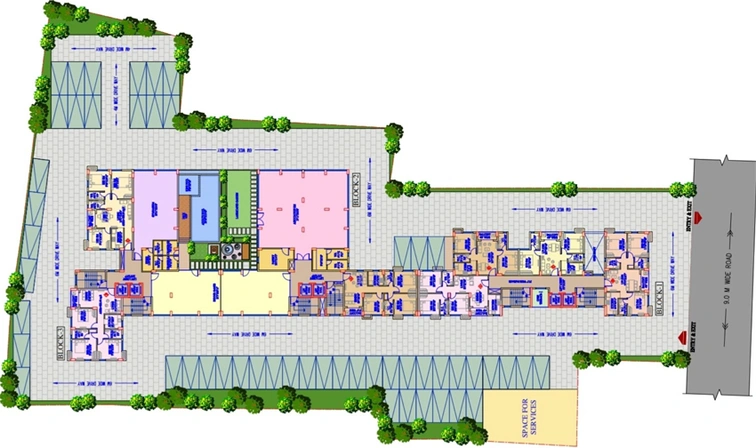 Master Plan of Gurukul Heights Phase 2 in New Town, Kolkata - Image 59223