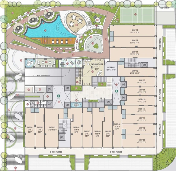 Master Plan of Shikshapatri The 18th Storey in Kudasan, Gandhinagar - Image 63606