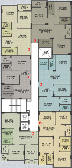Floor Plan of Martin Hornbill in Dum Dum, Kolkata - Image 59291