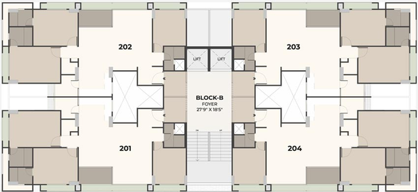 Floor Plan of Vinayak Sapphire in Sargasan, Gandhinagar - Image 64213
