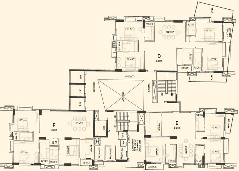 Floor Plan of PS Zen in Tangra, Kolkata - Image 59318