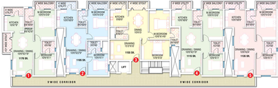 Floor Plan of NRK Lotus Anagha in Peelamedu, Coimbatore - Image 168035